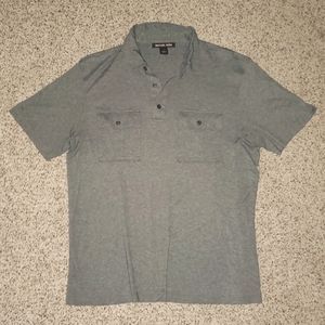 NWOT MICHAEL KORS 1/4 Button Polo Pullover Casual Short Sleeve Shirt